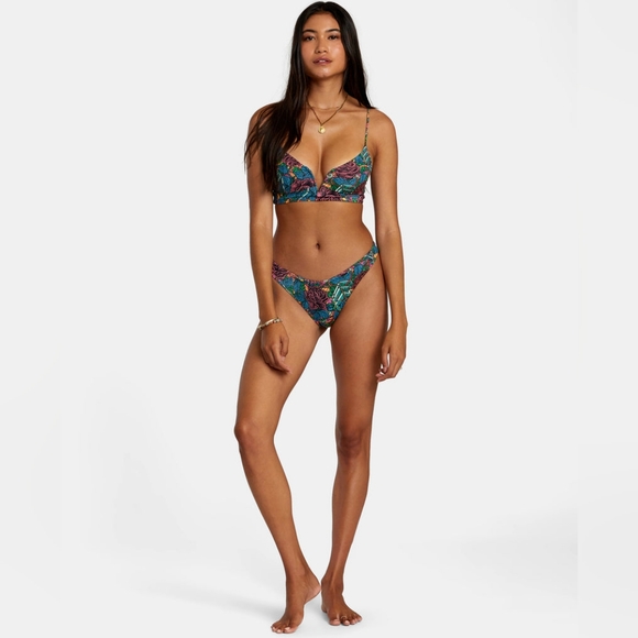 NWT - RVCA Ander V-Wire Crop Bikini Top - S - Picture 6 of 10